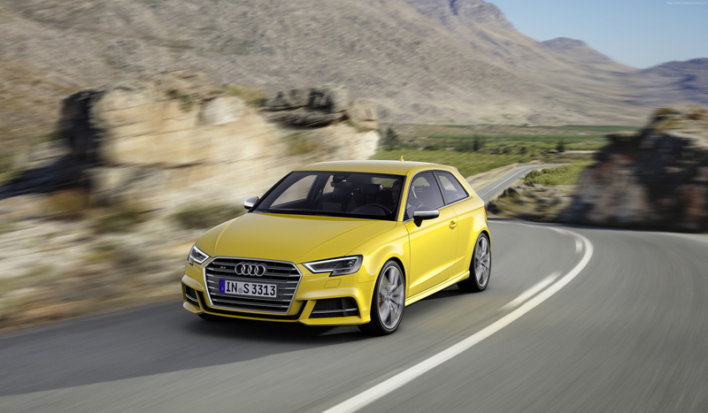 cabriolet, 4K, yellow, Audi S3