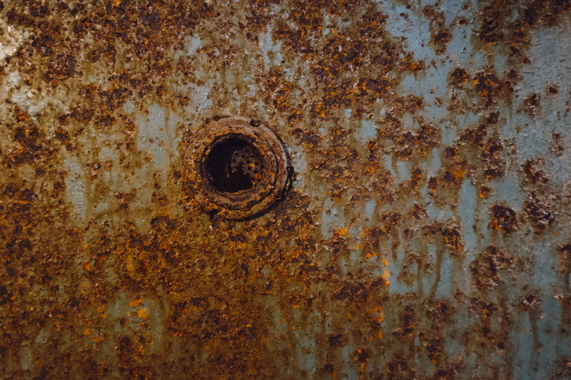 4K, weathered, metal, industry, steel, old, abandoned, entrance, nail, rusty, iron, damaged, day, bad condition, run-down, full frame, metallic, obsolete