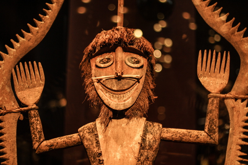 figure, religion, focus on foreground, night, disguise, art, wooden, man, outdoors, art from asia, spirituality, decoration, Africa, no people, costume
