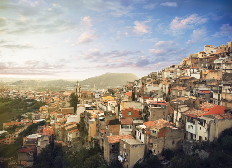 day, residential district, blue, 4K, apartment, italy, borgo, settlement, cloud - sky, urban landscape, nature, sky, sicily, near, building exterior, urban
