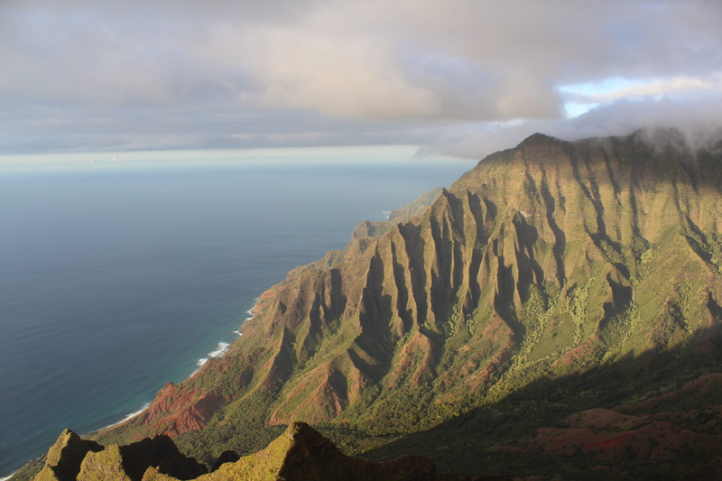 sea, horizon, kapaa, no people, idyllic, beauty in nature, sky, kalalau, tranquil scene, kokee, cloud - sky, hawaii, mountain, kauai, kalalau lookout, horizon over water