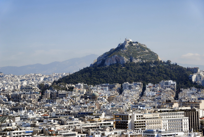 Greece, nature, travel destinations, mountain, mount lycabettus, Athens, 4K, building exterior, sky, no people, ancient, built structure, residential district