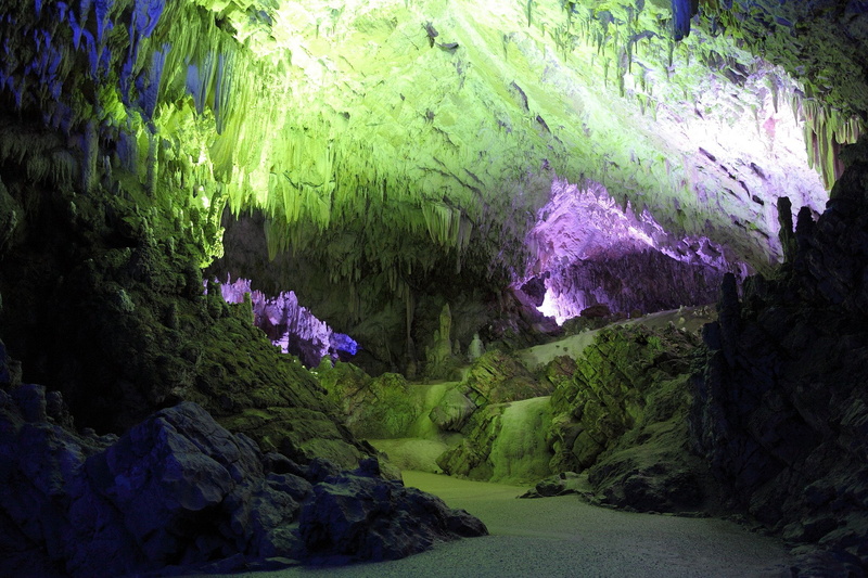 grotto, land, terre, cave, stalagmites, 1080P, entrance, sous