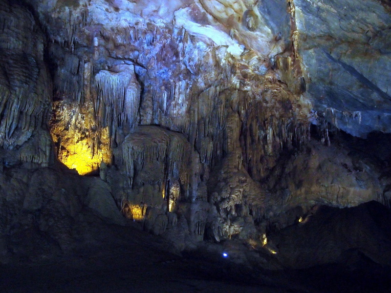 land, sous, stalagmites, 1080P, grotto, terre, entrance, cave