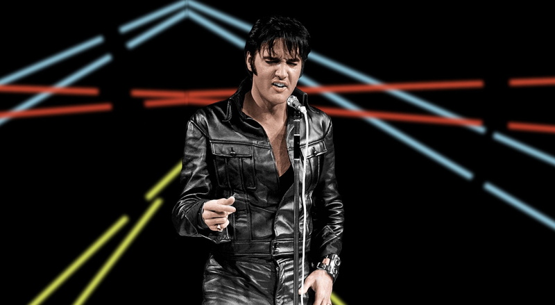 women, leather jacket, elvis, Singer, presley, king of rock and roll, special, front view, 1080P, one person, rock and roll, casual clothing, standing