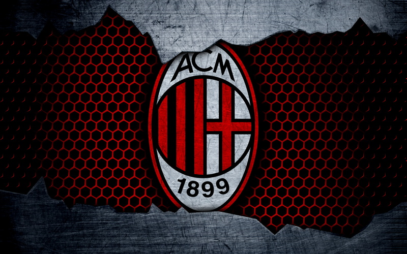 Emblem, A.C. Milan, 4K, Logo, Soccer