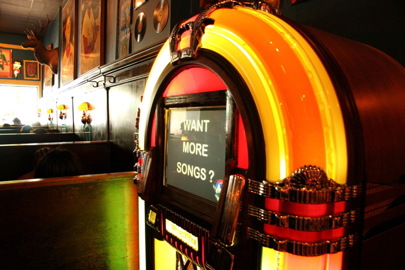 3d and abstract, 1080P, record, colours, cafe, jukebox
