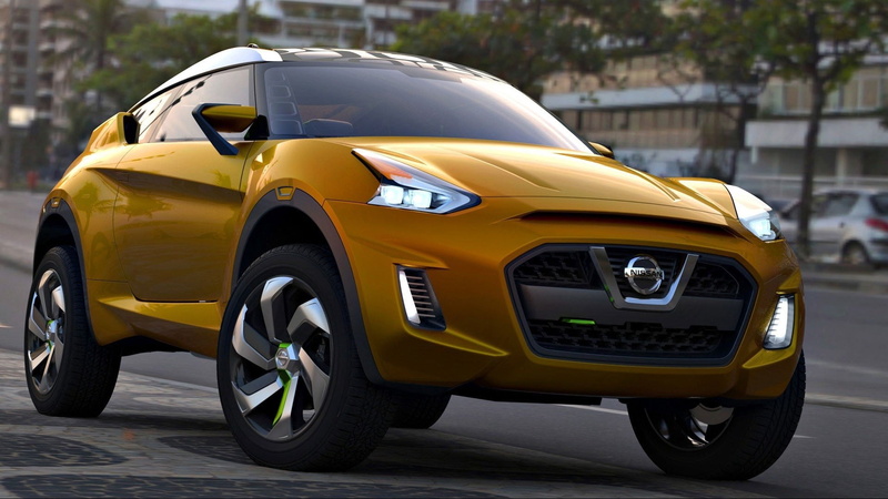 small, modern, engine, red, focus on foreground, chrome, nissan extrem, car, sports Car, motor Vehicle, land Vehicle, front View, architecture, speed, retro styled