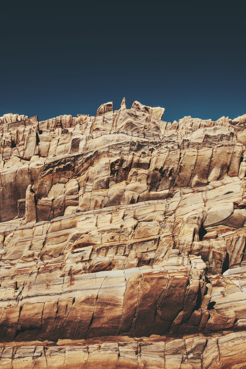 ancient, rock formation, non-urban scene, climate, nature, arid climate, outdoors, blue, solid, scenic, tourism, eroded, clear sky, dry, tranquil scene