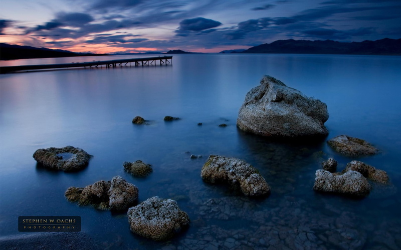 beauty, 1080P, serenity, sunrise, setting, peace, pyramid, nature, beautiful, rocks, skies, lakes, sunset, calm, lake