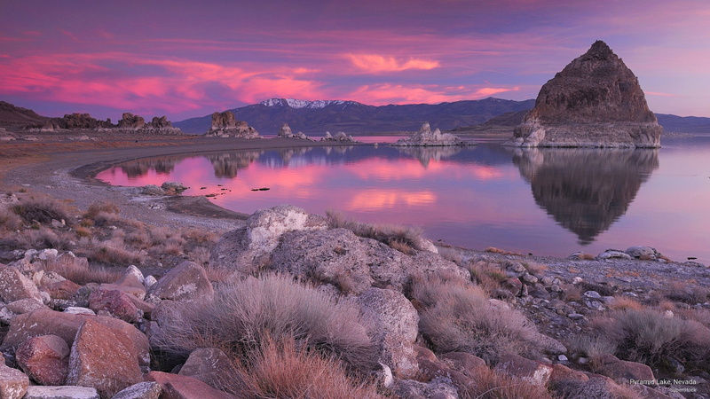 lake, 2K, nevada, Nature, pyramid