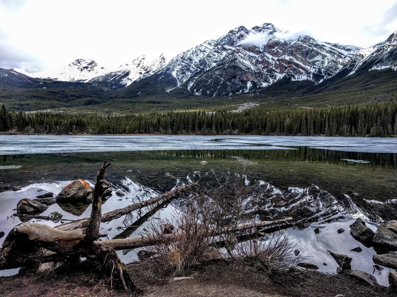 environment, non-urban scene, lake, day, pyramid lake, tranquility, snowcapped mountain, scenics - nature, beauty in nature, mountain, cold temperature