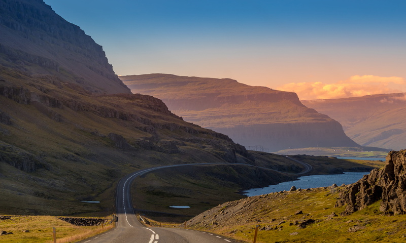travel destinations, mountain range, no people, non-urban scene, rock formation, environment, iceland, mountain, way, travel, ice, transportation, scenery