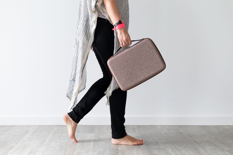 bag, women, holding, side view, full length, low section, woman, wall - building feature, adult, balance, standing, run, indoors, job, 5K, gray, lifestyles