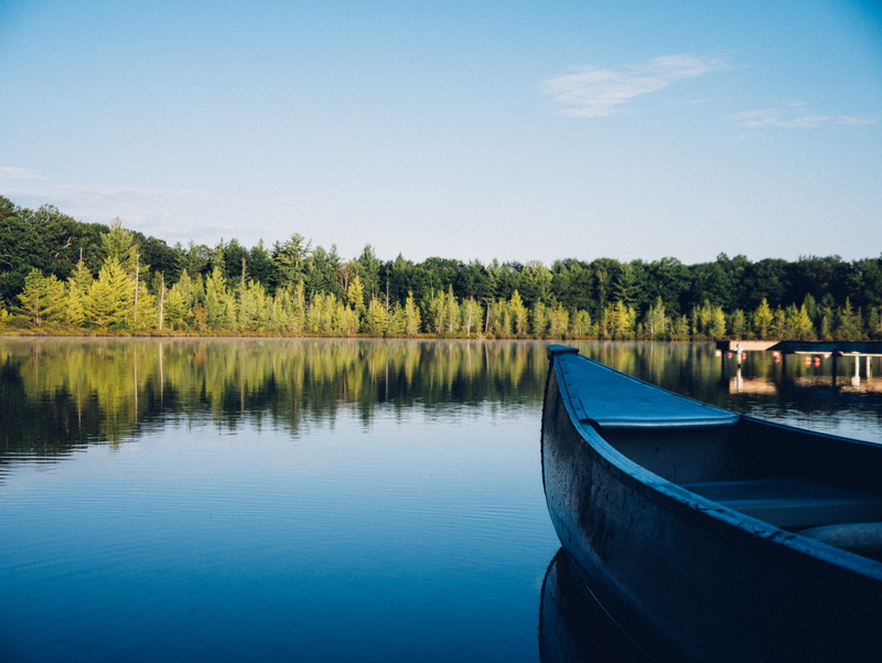 outdoors, river, blue, sky, shore, nautical Vessel, daytime, canoe, non-urban scene, plant, grey, nature, scenics - nature, waterfront, tree, tranquility
