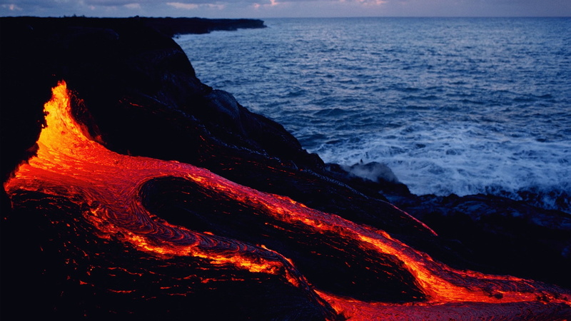 ocean, 1080P, lava, hd, nature