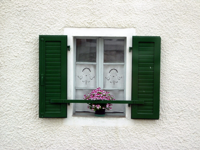 flower, architecture, entrance, house, no people, built structure, Luserna, security, outdoors, Window, building, building exterior, closed, wall - building feature