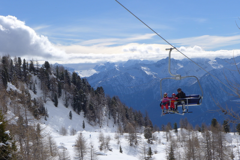 sky, mode of transportation, mountain range, nature, cold temperature, non-urban scene, winter, 2K, tree, snow, snowcapped mountain, day, beauty in nature
