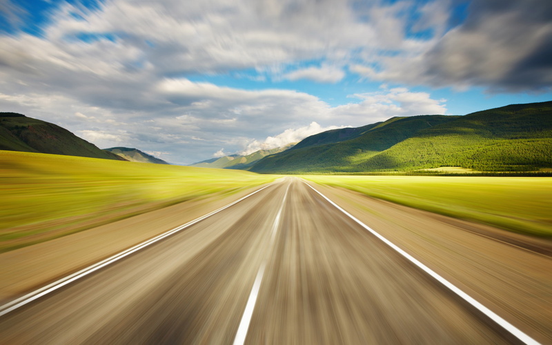 2K, road, excellent, hills, sky, concrete, nature