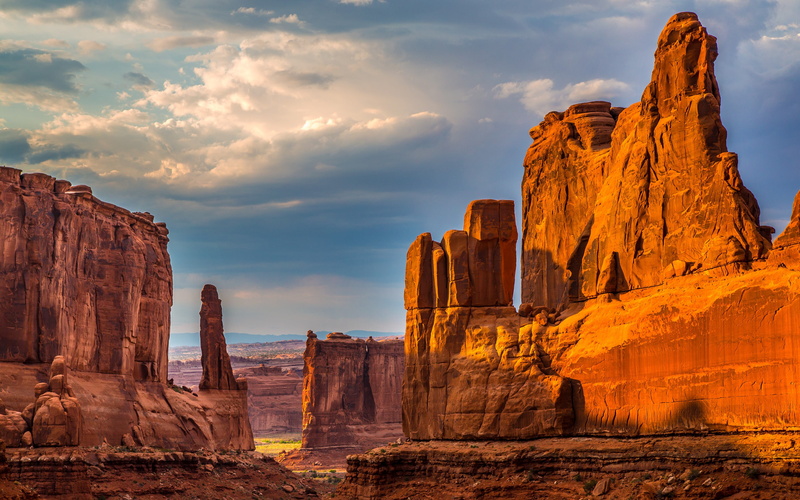 cloud - sky, idyllic, windows, stone, geology, rock - object, rock formation, arid climate, hd, landscape, sandstone, national, tranquil scene