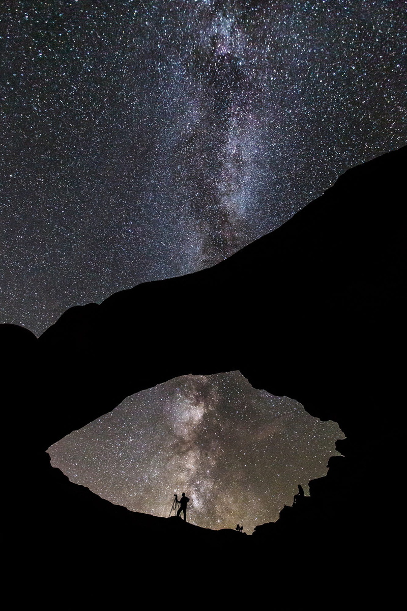 star - space, star field, formation, america, infinity, scenic, cosmos, milky way, nature, astronomy, landscape, tranquil scene, fin, unrecognizable person