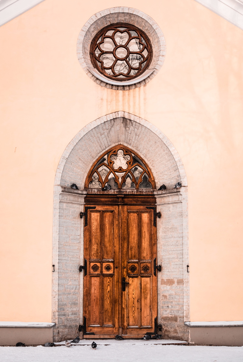 belief, wooden, closed, day, arch, spirituality, safety, entrance, building exterior, history, clock, place of worship, door, the past, built structure