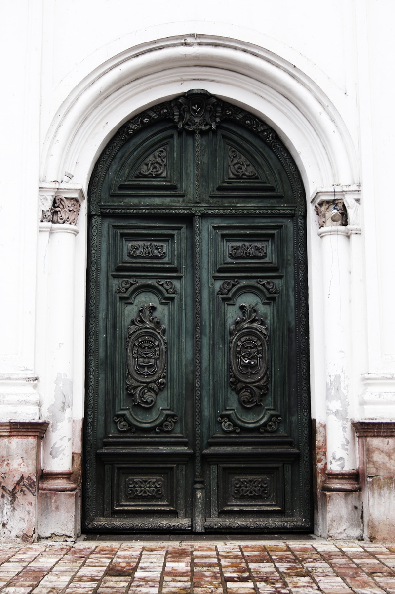 craft, old, outdoors, black, shaped, building exterior, door, art and craft, protection, carving, entrance, residential district, security, double, wooden