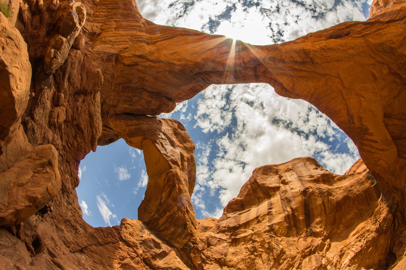 desert, utah, arche, National, blue, cavern, scenics, sky, geology, 5K, sandstone, mountain, daytime, Moab, rock - Object, outdoors, cloudy, landscape