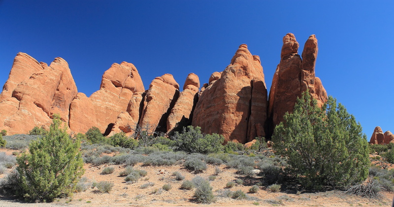 solid, beauty in nature, travel, rock formation, scenics - nature, tranquil scene, outdoors, moab, desert, travel destinations, rock - object, semi-arid