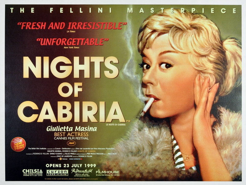 cabiria, lifestyles, album, movie poster, hairstyle, case, sign, nights, women, looking, adult, hair, 720P, Federico Fellini, beautiful woman, one person
