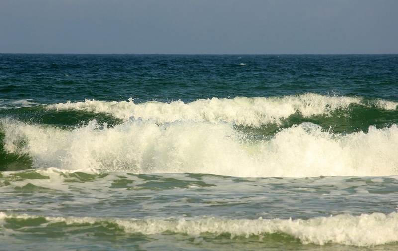 sea, usa, beauty in nature, 1080P, ocean, scenics - nature, water, power, splashing, day, power in nature, outdoors, sky, surfing, land, clear sky, horizon over water