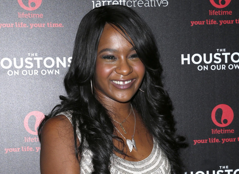 front view, film Industry, long hair, grey, attending, emotion, new York City, looking at camera, 2015, communication, young adult, bobbi kristina, fame