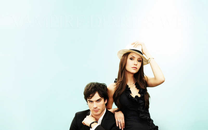 nina, female, couple, 1080P, ian, dobrev, male, actress, somerhalder, vamipre, diares, film