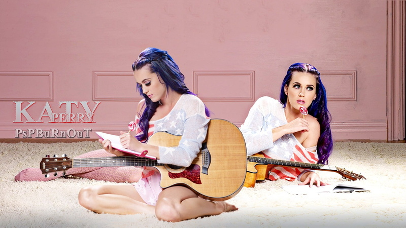 music, two people, singer, musical equipment, young women, child, emotion, guitar, full length, people, Katy Perry, females, musical instrument, acoustic guitar