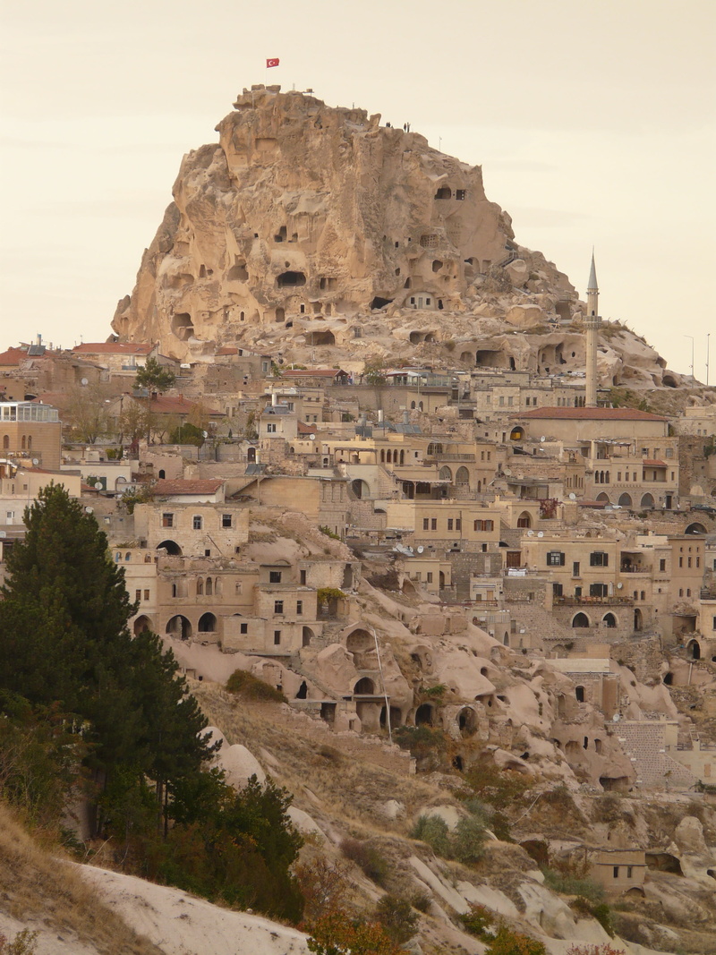 apartments, day, built structure, ancient civilization, mountain, residential district, nature, castle rock, travel destinations, clear sky, cappadocia