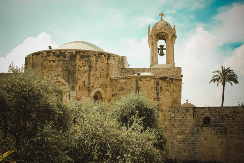spirituality, belief, sky, old, lebanon, dome, church, architecture, the past, 2K, no people, cross, byblos, building, outdoors, plant, history, nature