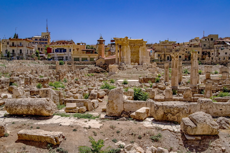 baalbek, antiquity, old, ruined, old ruin, heliopolis, tourism, outdoors, clear sky, nature, roman, architecture, antique, no people, lebanon, history
