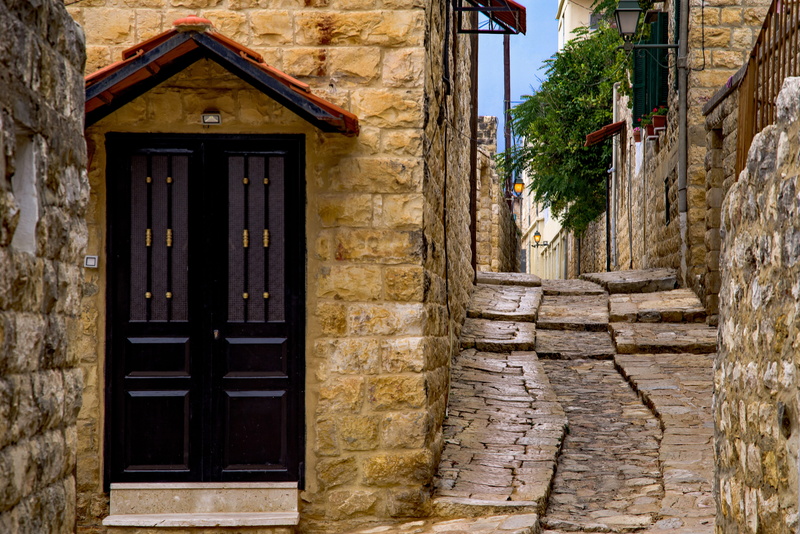 closed, window, evening, no people, lebanese, alley, shouf, street, deir el qamar, wood - material, stone, built structure, village, outdoors, nature, paved