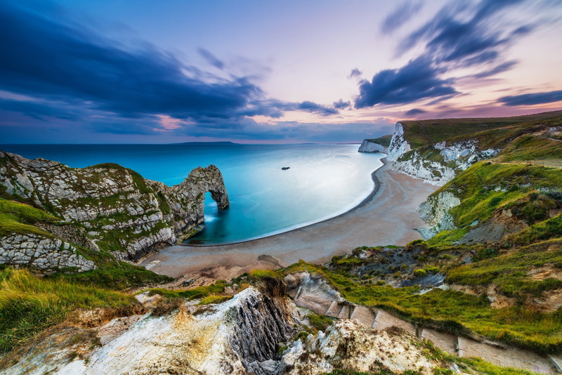 Deral-Dor, excerpt, the sky, the rocky gate, 1080P, The Jurassic coast, England, beach