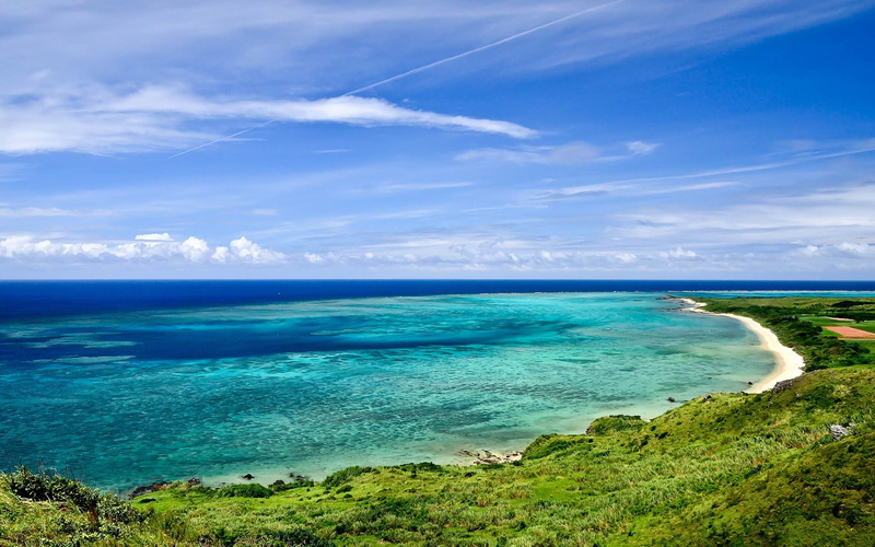 tropical climate, cloud - sky, beach, sky, sea, beauty in nature, blue, idyllic, scenics - nature, vacations, tranquil scene, no people, nature, outdoors