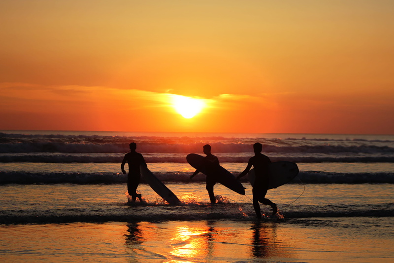 summer, people, surfing, orange color, sand, beauty in nature, 2K, horizon, horizon over water, outdoors, orange, leisure activity, running, ocean, scenics - nature