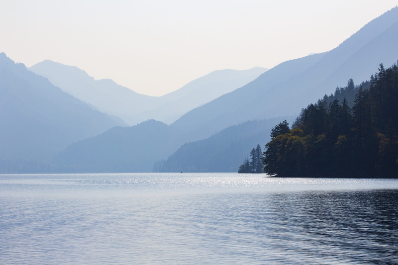 body, lake crescent, beach, beauty in nature, day, waterfront, plant, distant, non-urban scene, sea, tree, trees, water, idyllic, silhouette, snow, woodland