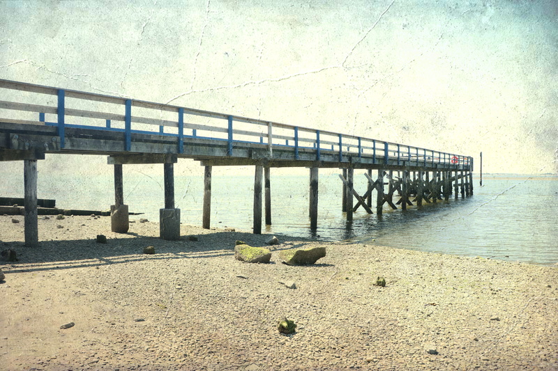 dock, day, old, clouds, architecture, nature, pier, transportation, bridge, rocks, no people, crescent beach, water, connection, tranquility, sky, outdoor