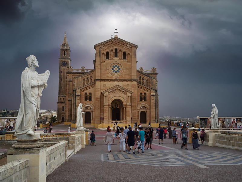 maltese, san lawrenz, tourism, place of worship, statue, cloud - sky, gozo, gray, church, valletta, built structure, catholic, sky, adult, gharb, real people