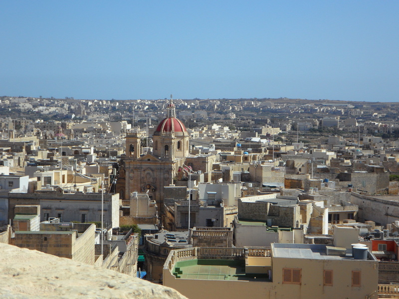 travel destinations, day, residential district, Rabat, built structure, City View, Overview, cityscape, dome, roof, building, Gozo, 4K, building exterior