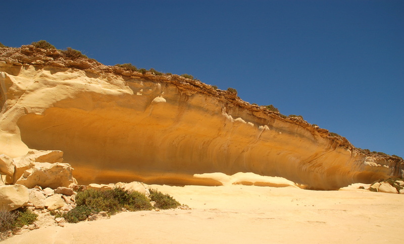 scenics - nature, outdoors, scenics, sky, Malta, environment, yellow, cold temperature, rocky coast, travel, land, travel Locations, solid, desert, Yellow