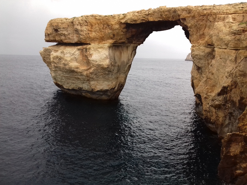 Gozo, sky, Rock, Malta, water, eroded, 2K, idyllic, outdoors, nature, tranquility, stack rock, rock formation, no people, waterfront, solid, rock - object