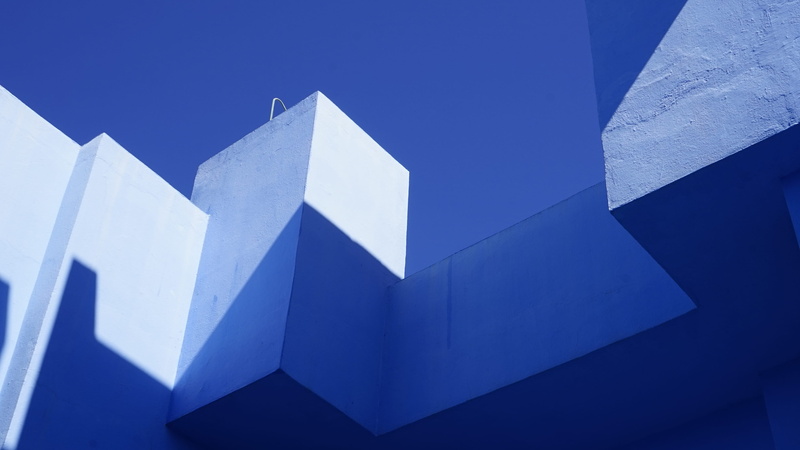 handrail, abstract, modern, sky, urban, tower, copy space, low angle view, symbol, shape, blue, mountain, steeple, pattern, close-up, triangle shape, indoors