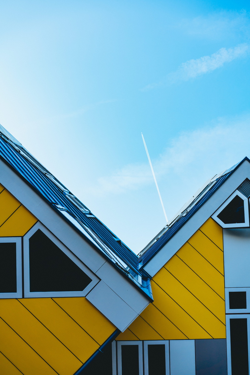 no people, vapor trail, architecture, building exterior, shelter, building, sphere, sky, neighborhood, multi colored, cloud - sky, house, window, cottage