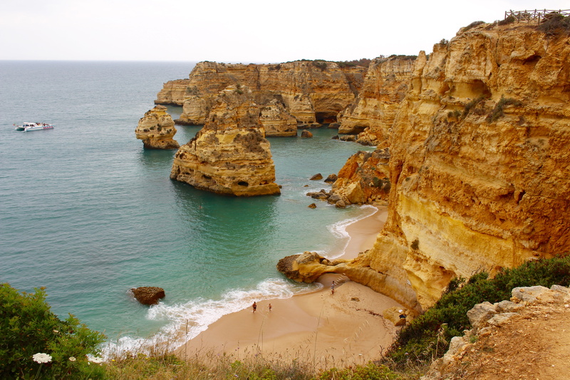 water, sky, sea, idyllic, natural arch, rock formation, day, scenics - nature, outdoors, horizon over water, solid, formation, eroded, tranquility, rock - object